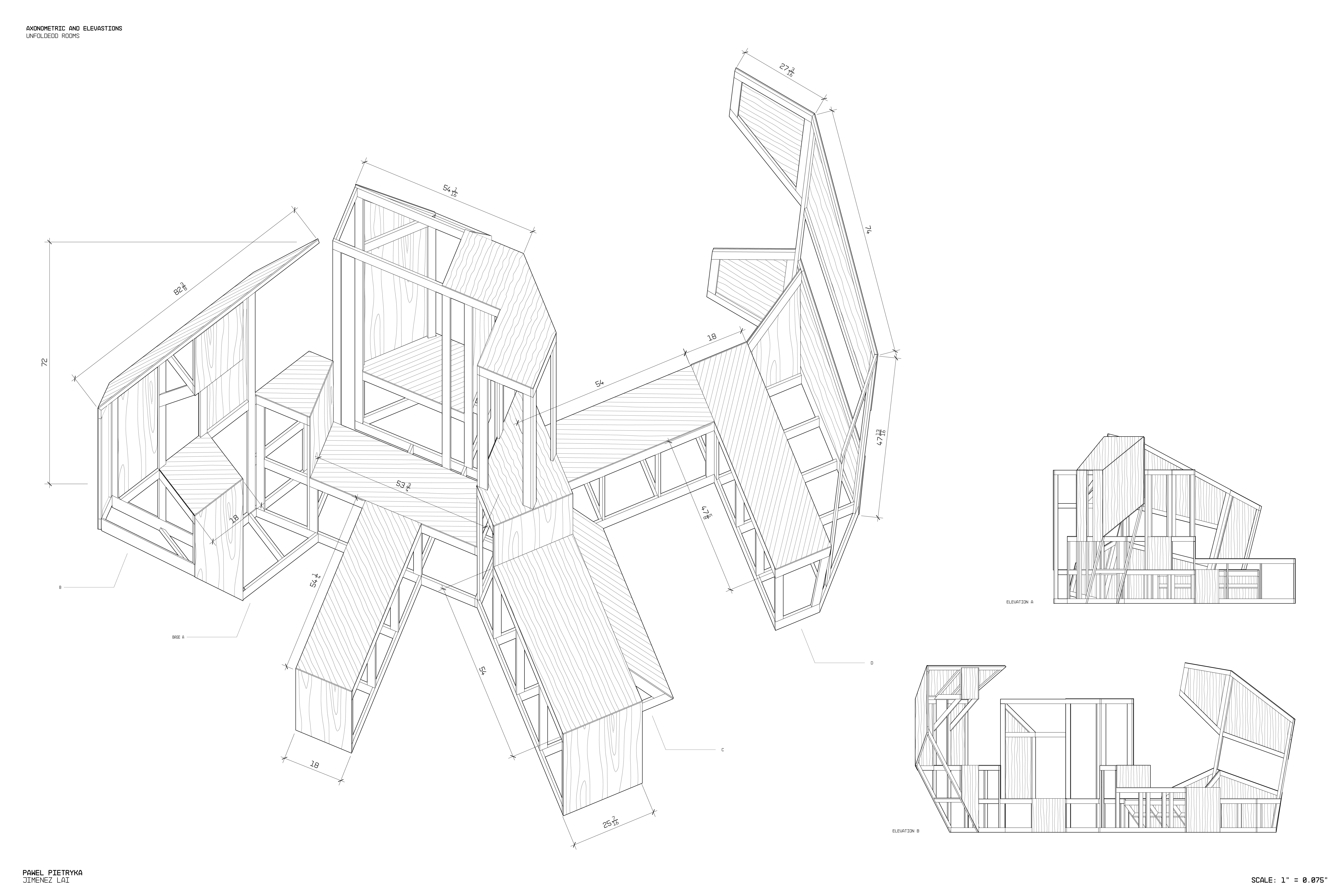 Model overall axonometric view