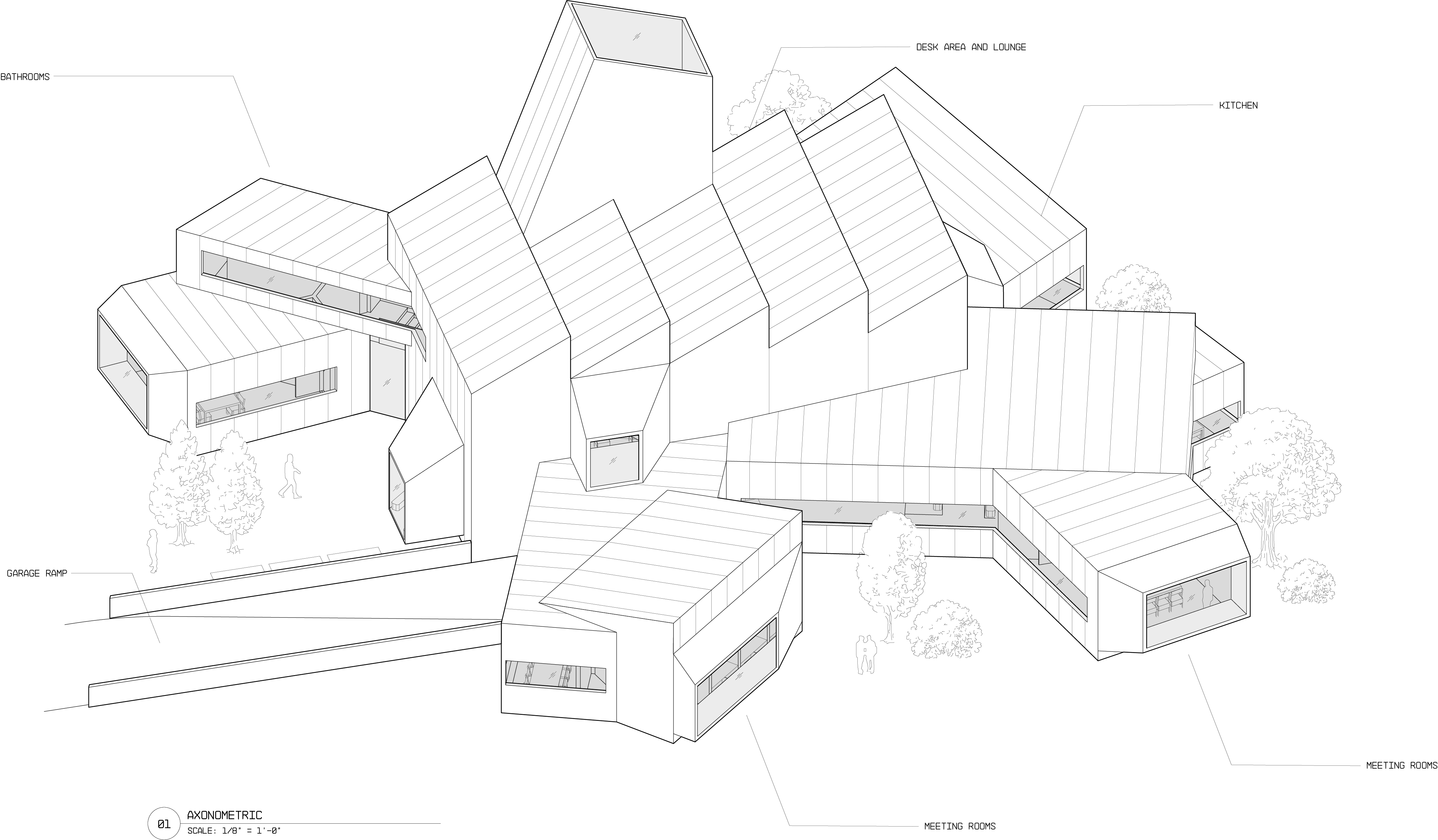 Model overall axonometric view