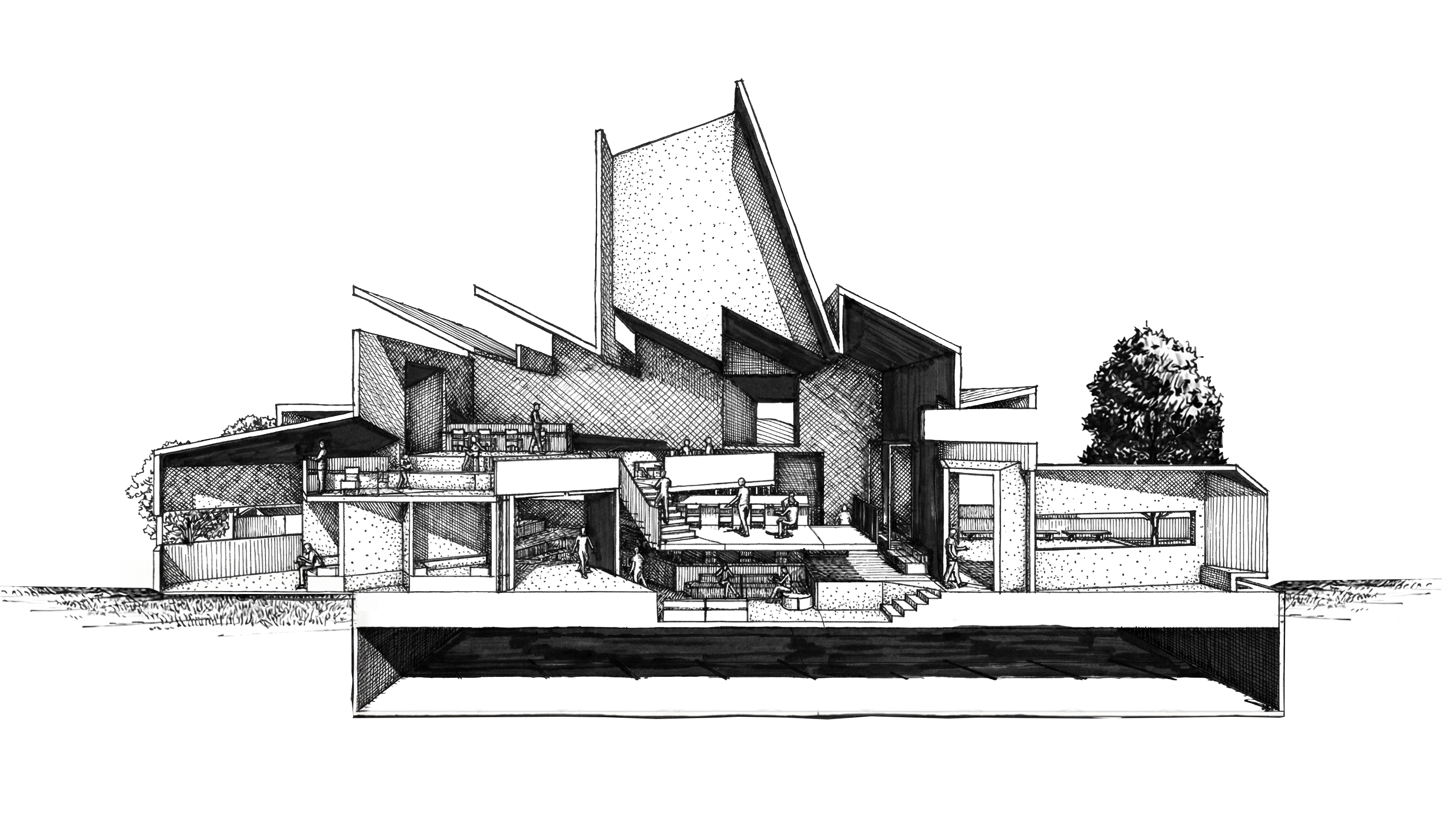 Model overall axonometric view